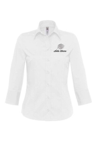 CSW520-camicia maniche-bianco